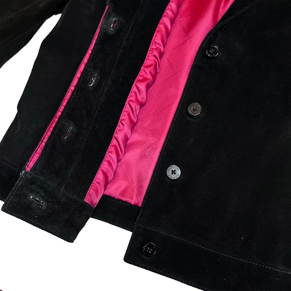 Tommy Hilfiger Black Suede Leather Jacket - Picture 4 of 13